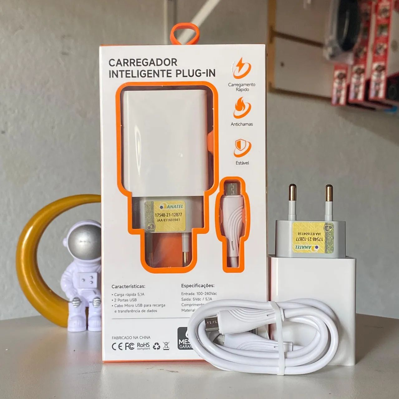 CARREGADOR TURBO USB