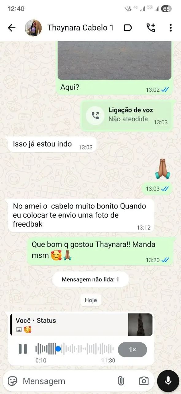 CABELO HUMANO LEGÍTIMO 65CM. TEMOS OUTRAS MEDIDAS.  - Foto 3
