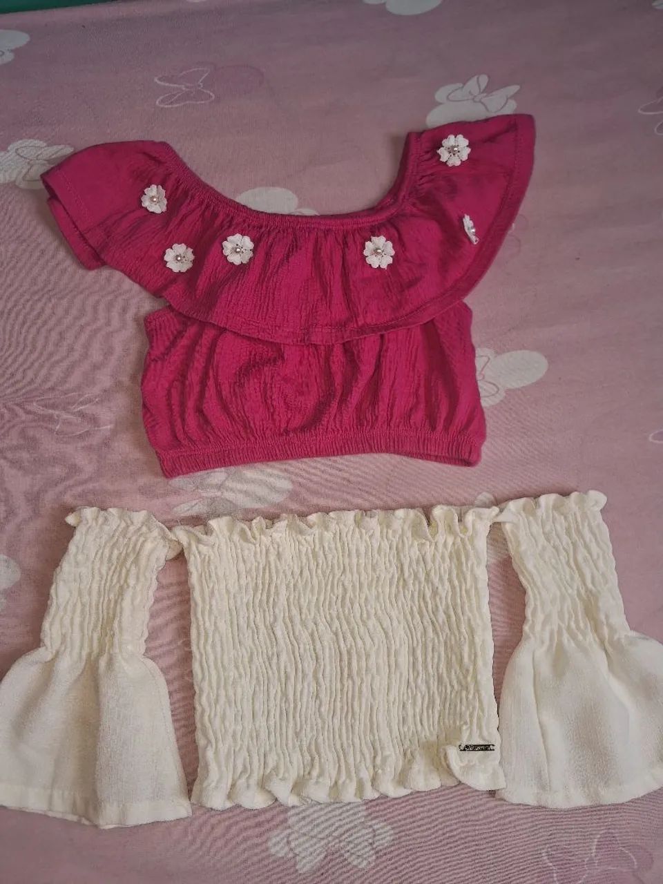 PEÇAS P MENINA NOVAS SERVE 5 E 6 ANOS KUKIÊ, INFANTI, HELLO KITTY ETC - Foto 2