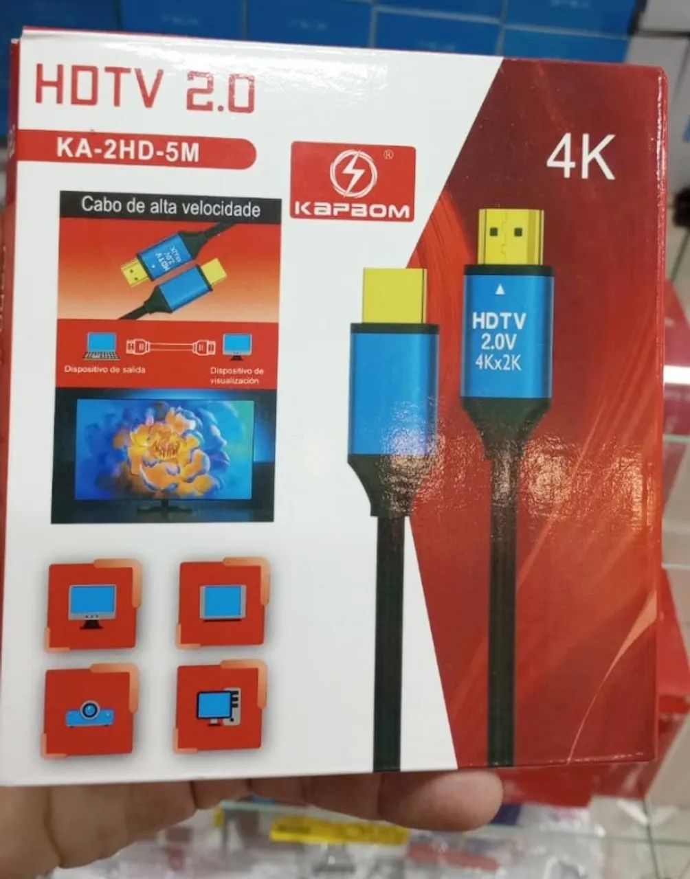 Cabo HDMI 2.0 5 Metros 4K Kapbom- KA-2HD - Foto 3