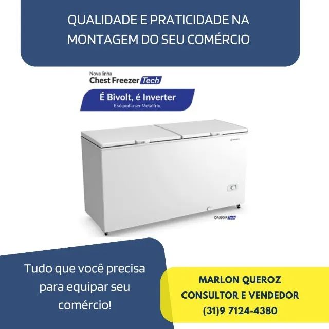 Congelador Horizontal Metalfrio Inverter 505L