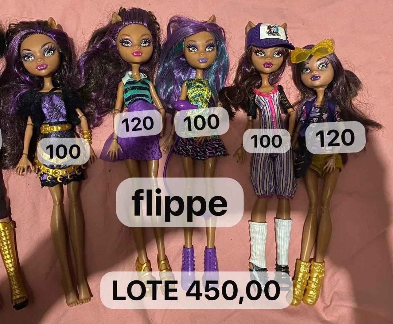 Lote Clawdeen Wolf - Monster High