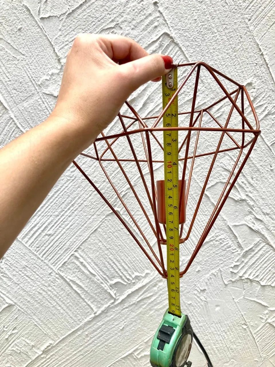 Luminária Pendente Aramada Cobre  - Foto 3