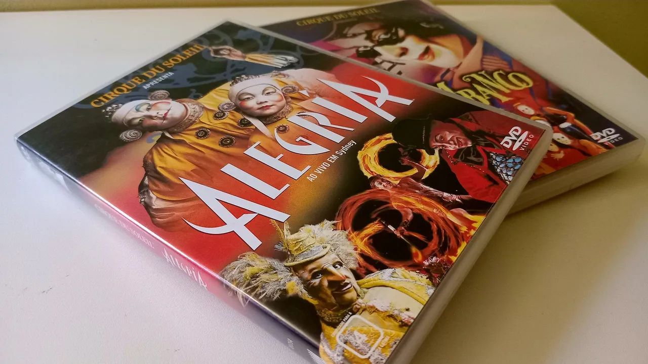 Kit Dois DVDs Cirque Du Soleil  Originais 