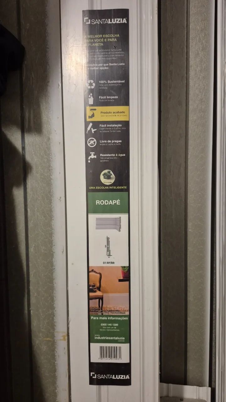 Rodapé Santa Luzia 01 RP/BR 12cm