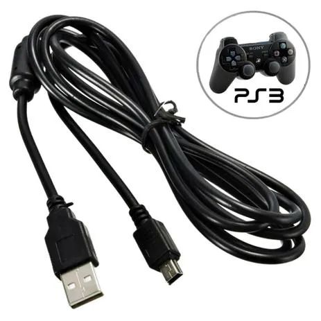 Cabo de Dados ou Carregamento Usb + V3 -Para Ps3 Loja Coimbra Computadores Entregamos441992656098447361