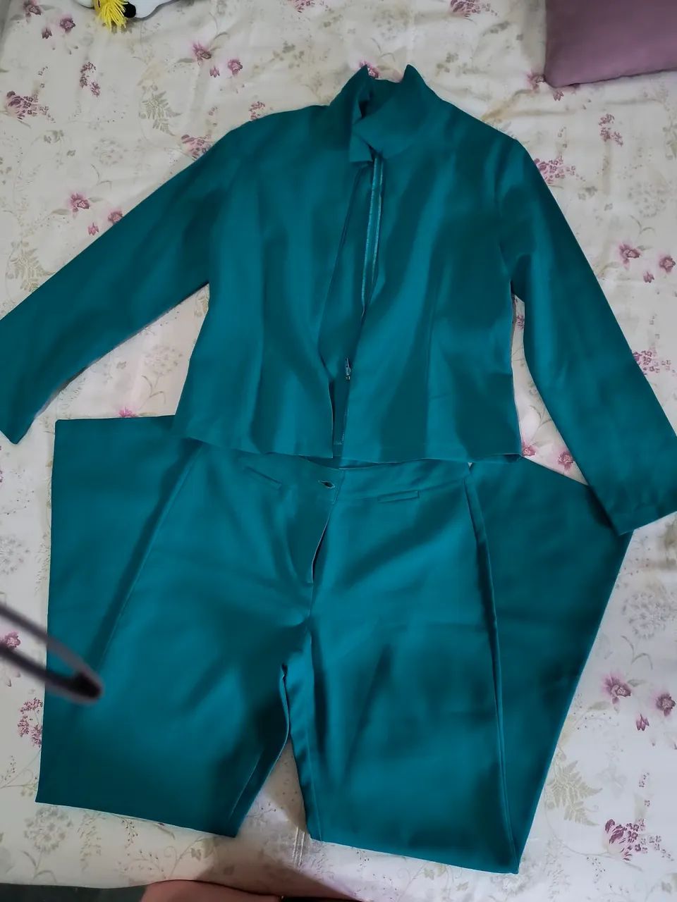 Conjunto Social Azul Elegante