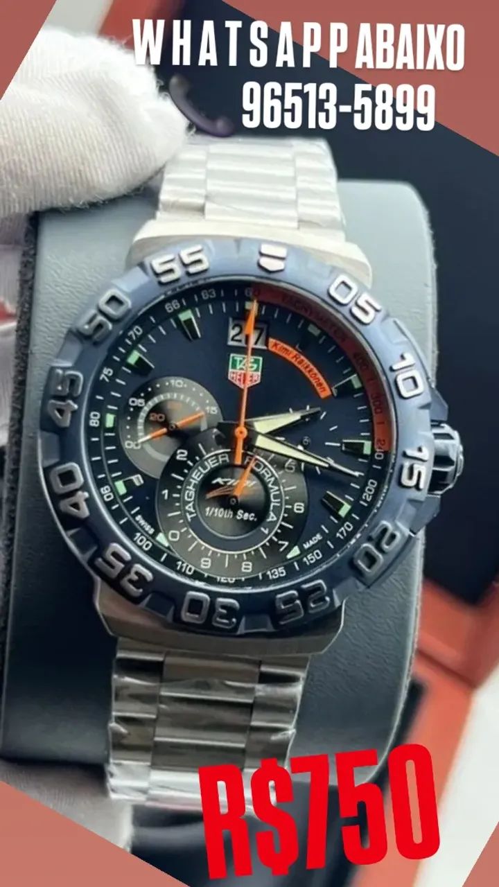 Relógio TAG HEUER KIMI RAIKKONEN - MULTIFUNCIONAL  - RARIDADE 