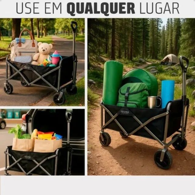 Carrinho de Carga Camping 100kg - Foto 5