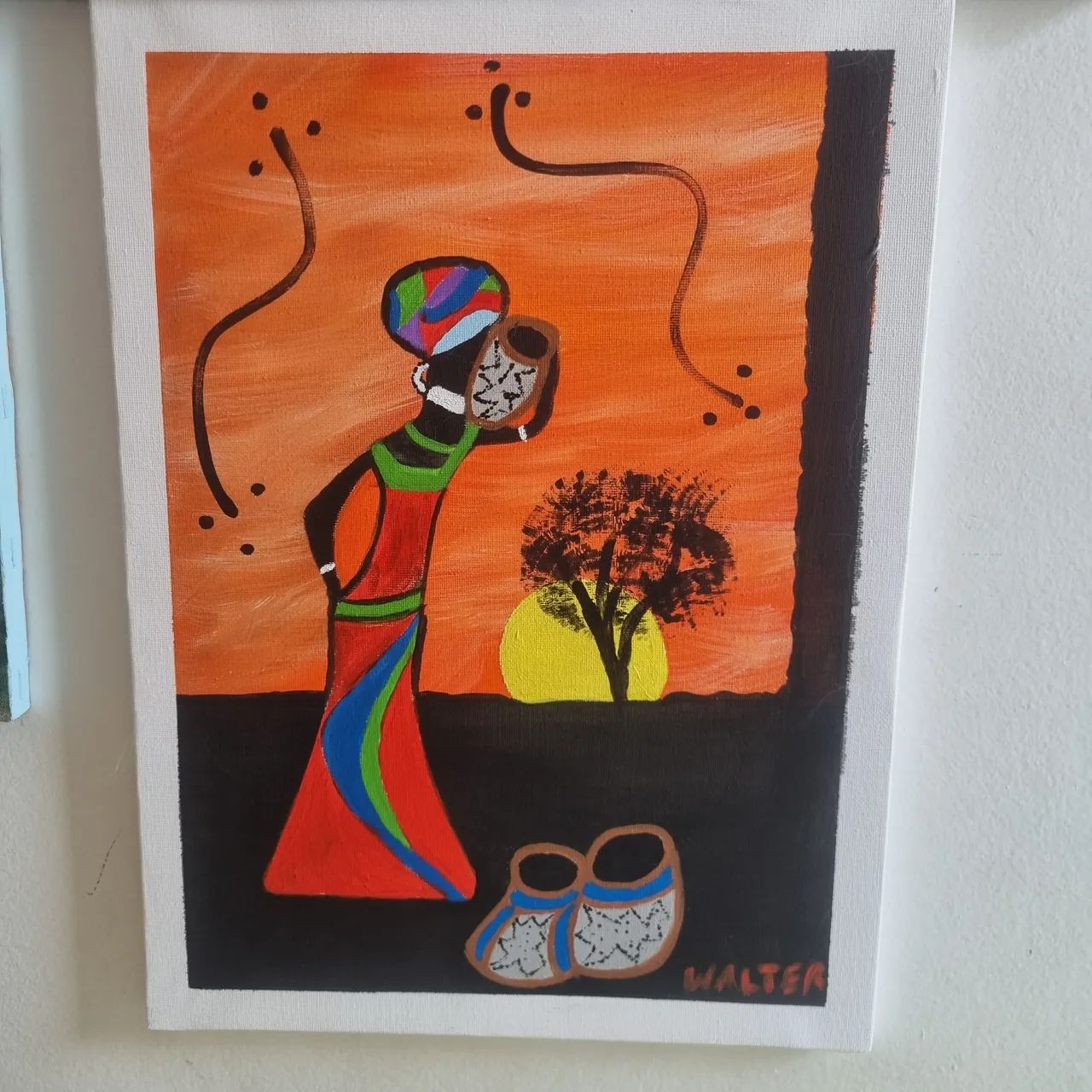 Quadro Africano Original - Arte em Tela - Foto 2