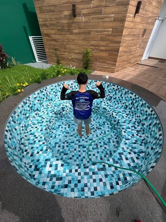 Piscina de vinil, construção, reforma de piscina. - Foto 3
