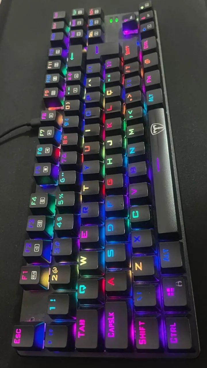 Teclado Mecânico Gamer T-Dagger Bora, RGB, Switch Outemu Brown, PT, Preto - T-TGK315-BROWN - Foto 4