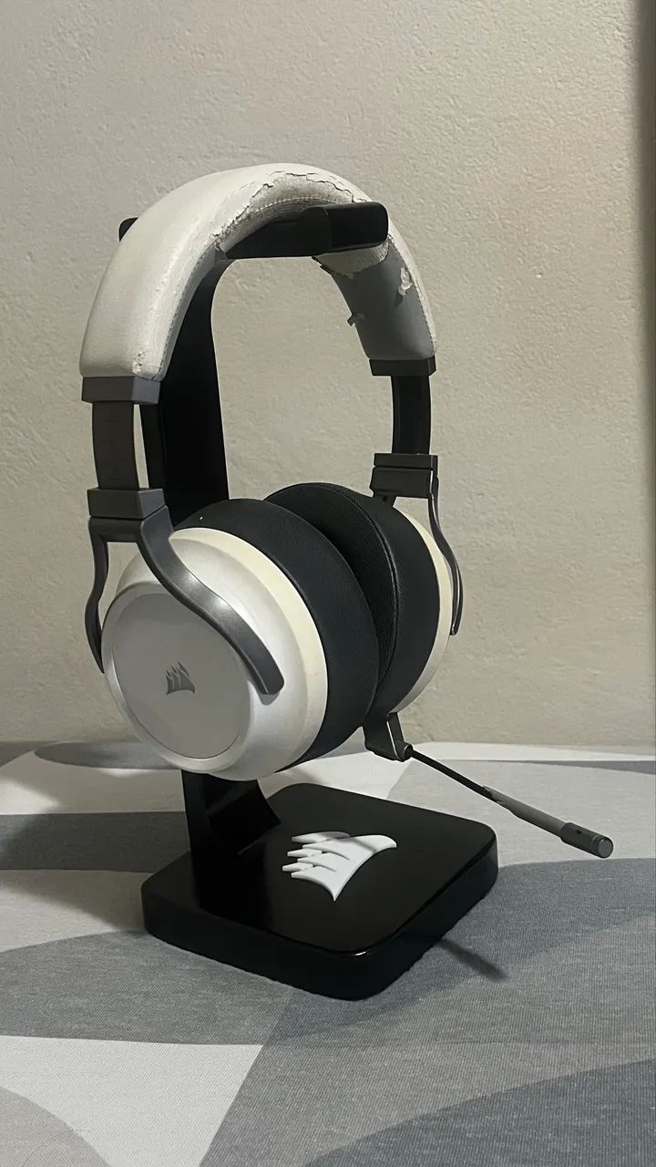 Headset corsair virtuoso / branco  - Foto 3