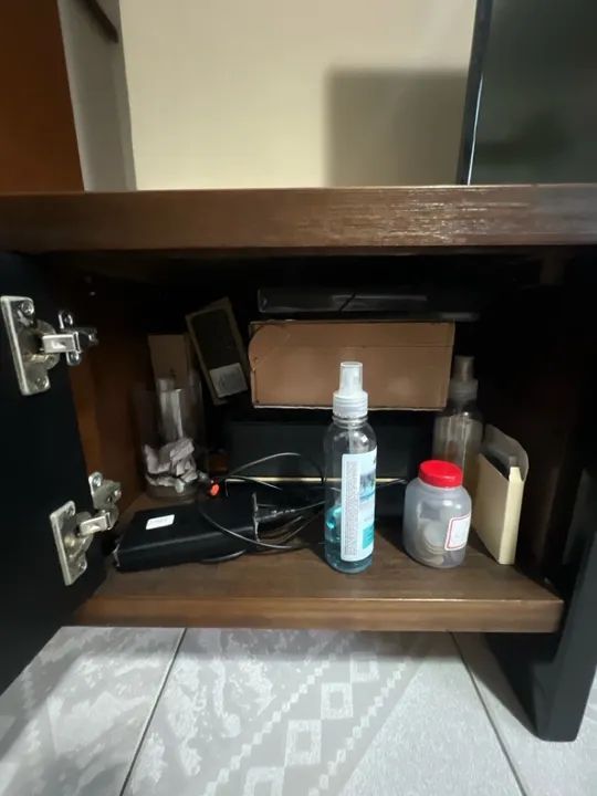 Rack de TV (madeira maciça) - Foto 4