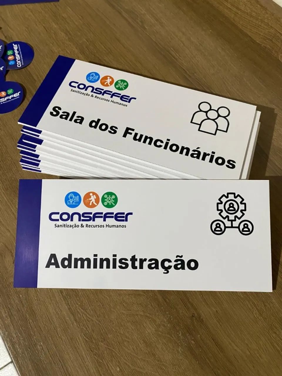 Placa de sinalização de setores - Foto 3