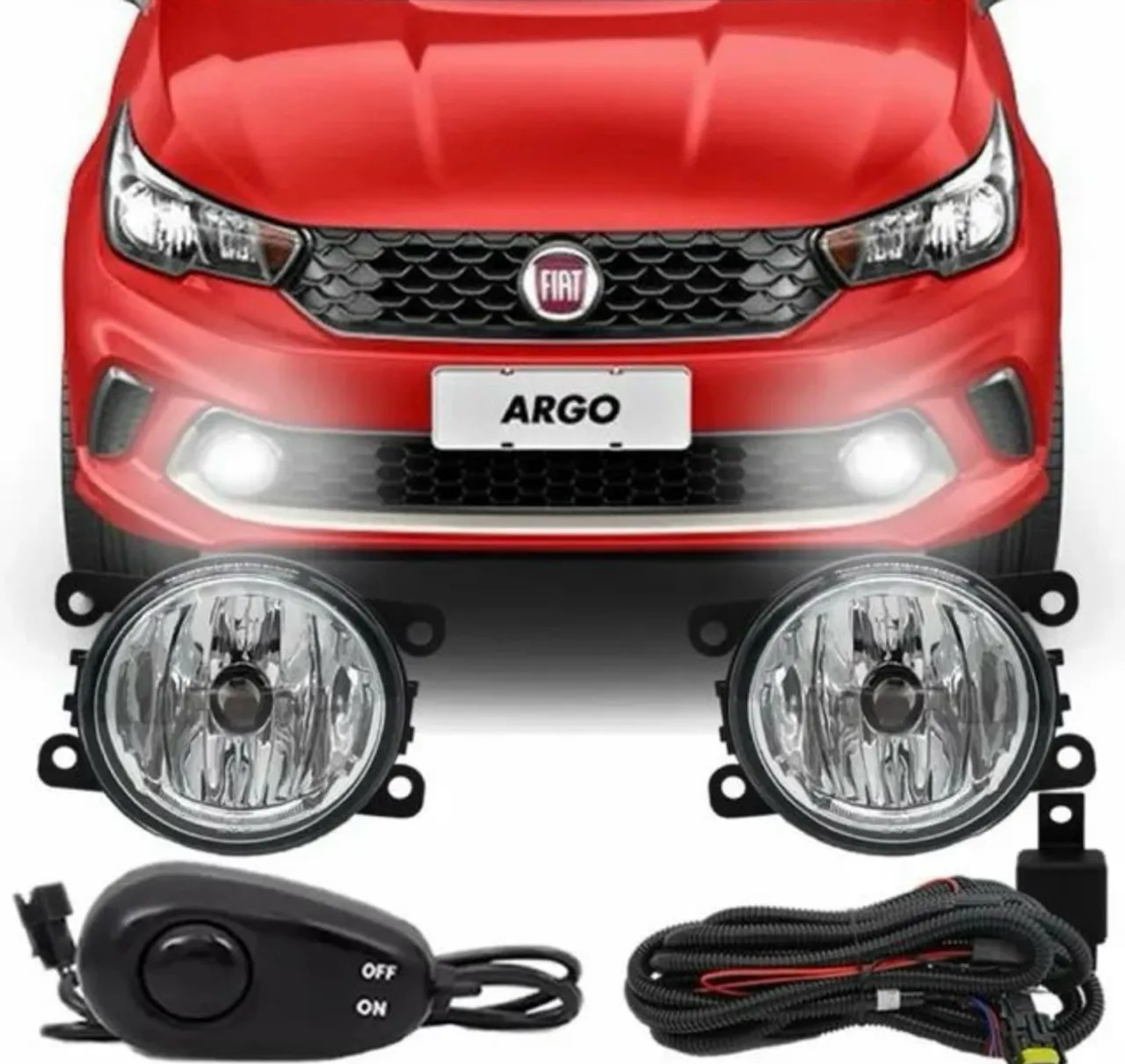Faróis de Neblina para Fiat Argo / cronos - Novo
