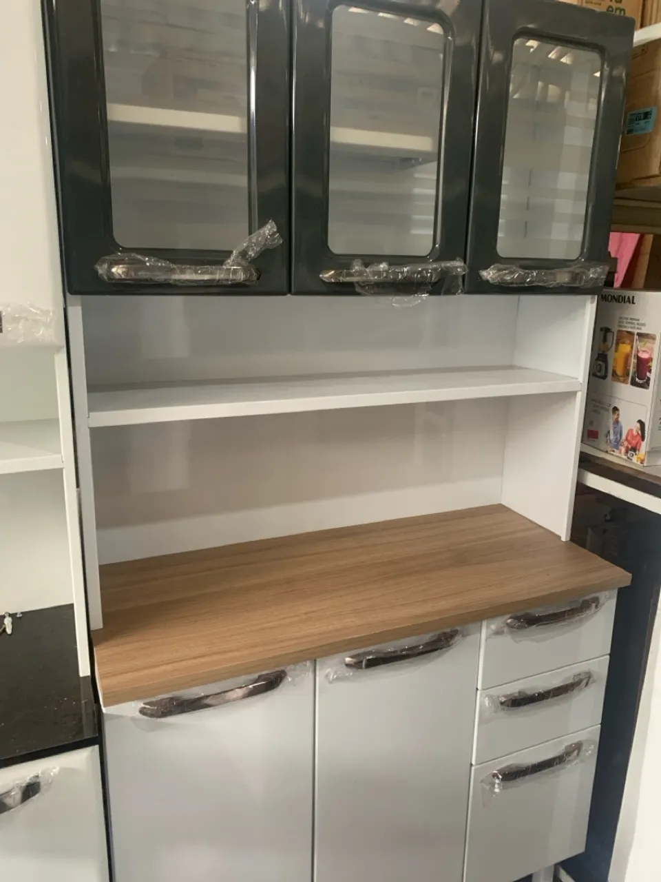 Armário de cozinha firenz COLORMAQ 1,05mt 6 portas e 2 gavetas