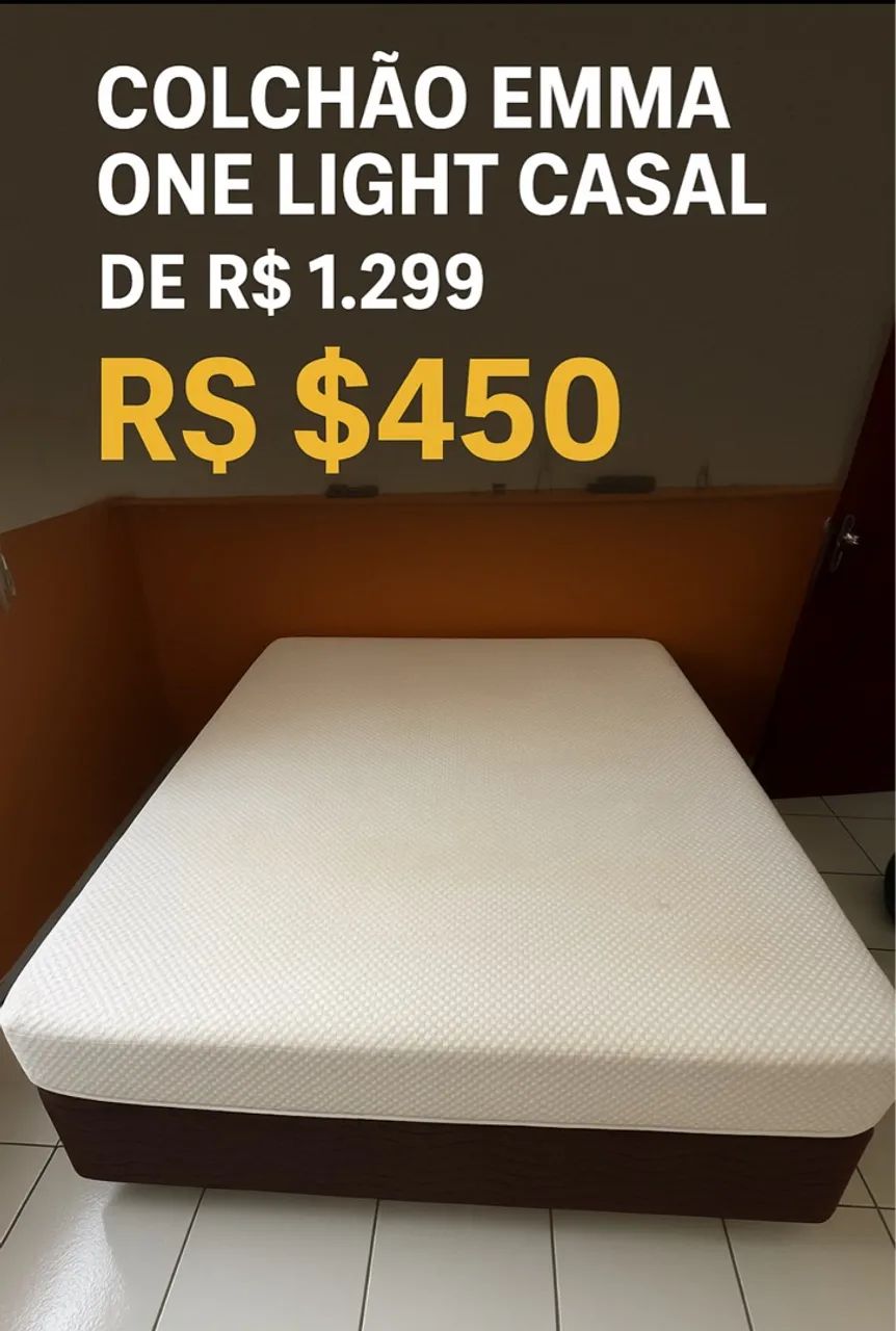 Colchão Emma One Light Casal - 138x188cm - 2 anos de uso