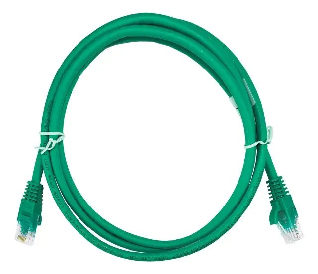 Cabo de Rede RJ-45 1.5M CAT6 Seclan Verde Anatel/PatchCord - WZetta