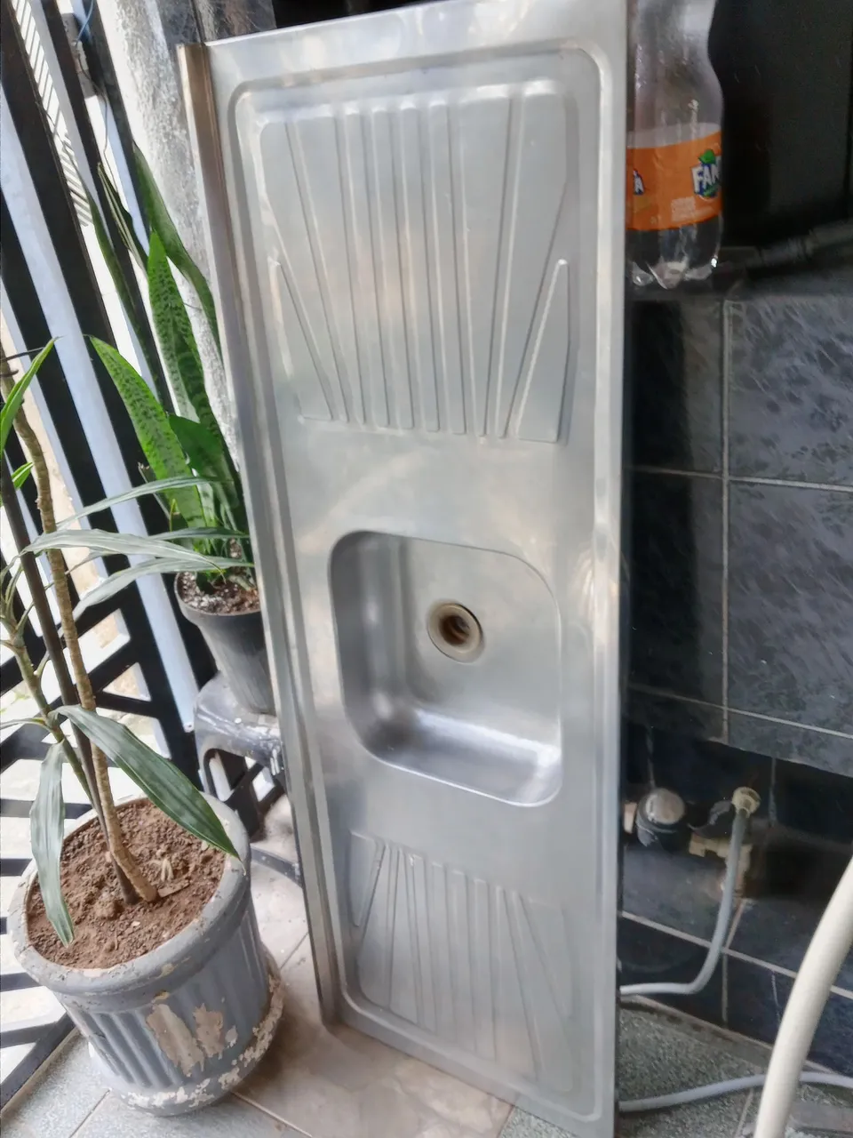 Cuba de cozinha em aço inox 1,50