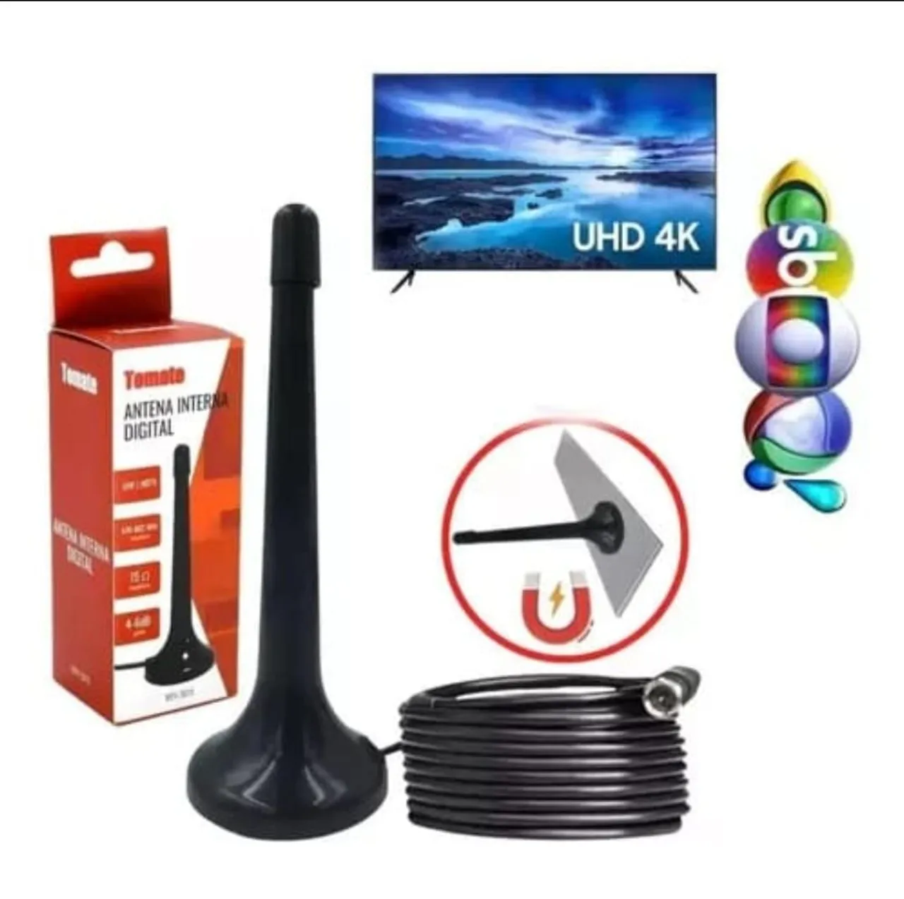 Antena Interna Digital para TV - Sintonize seus Canais Favoritos!