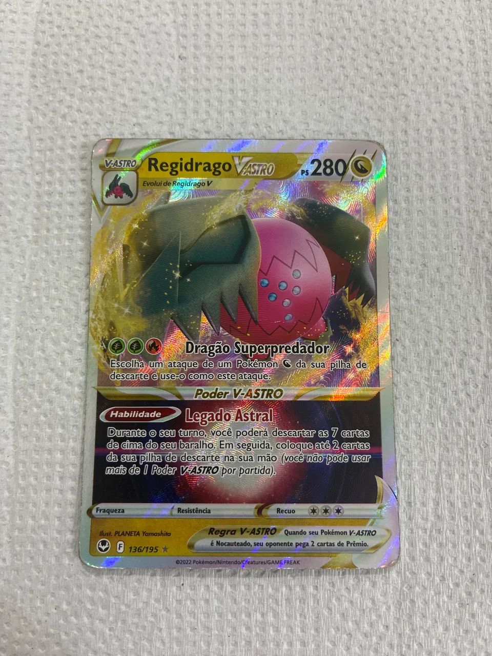 Carta Pokémon Regidrago Vastro 
