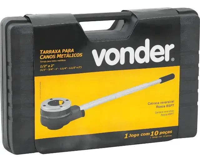 Rosqueadeira manual com tarraxa catracada 1/2 A 2 polegadas VONDER