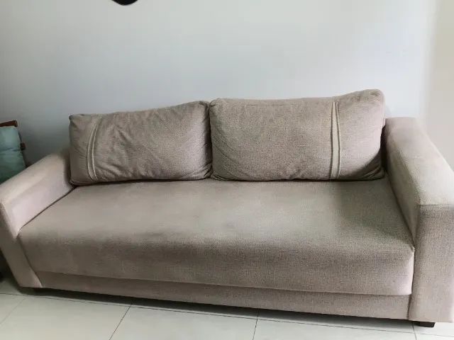 Sofá 3 lugares em linho - Foto 2