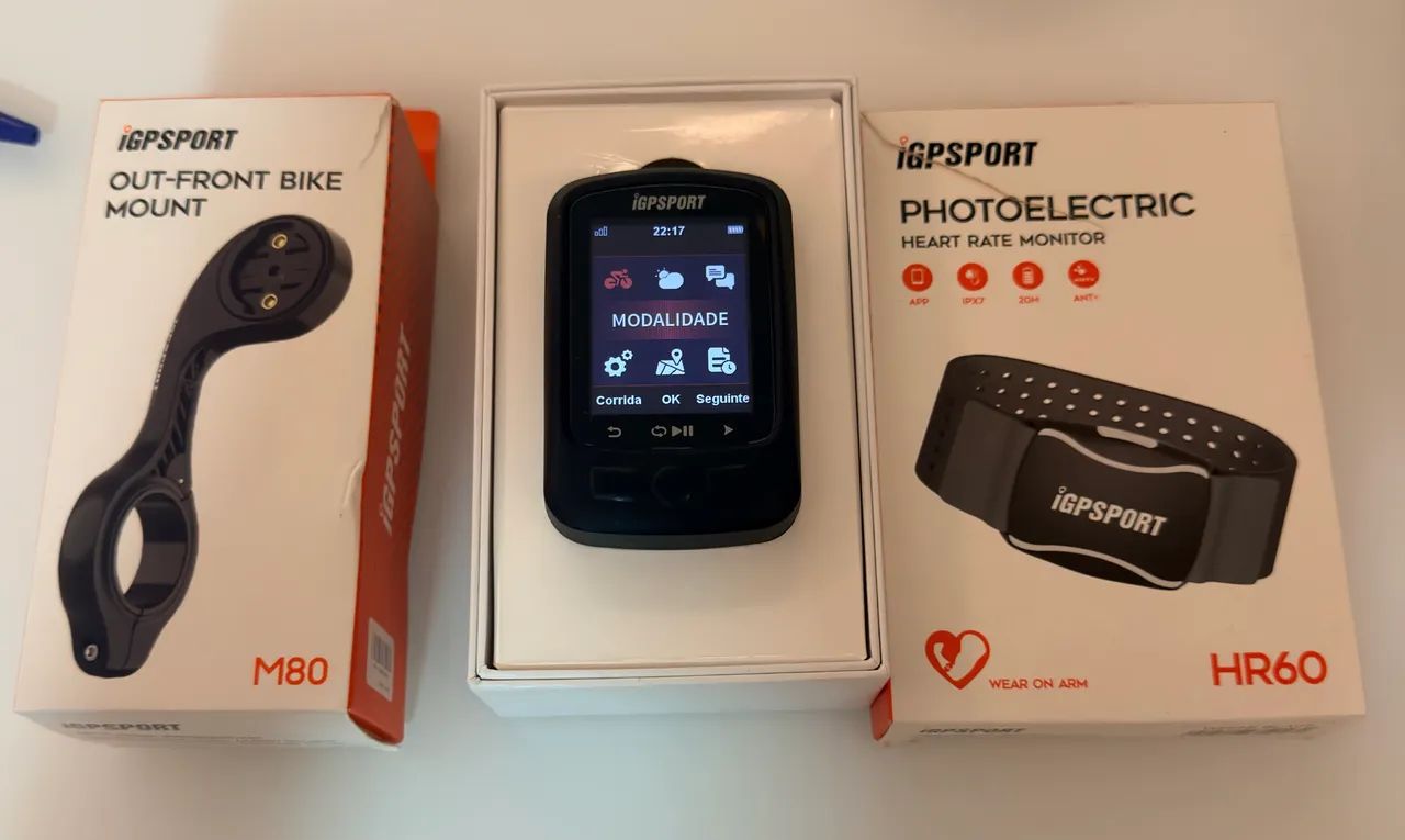 Kit IGPSPORT - Ciclocomputador+Cinta+Suport R$ 700,00