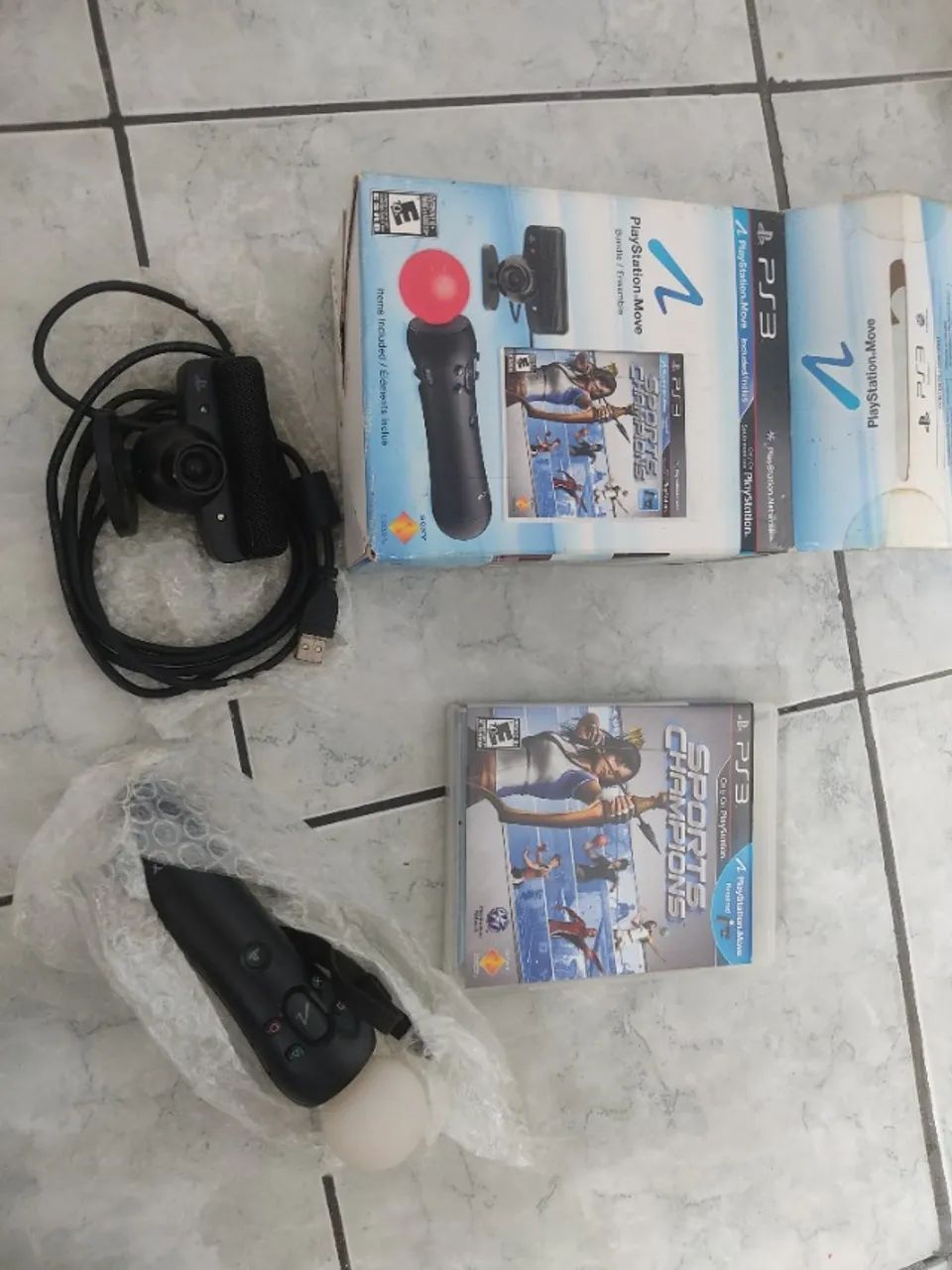 Kit playstation move + um jogo - Foto 2