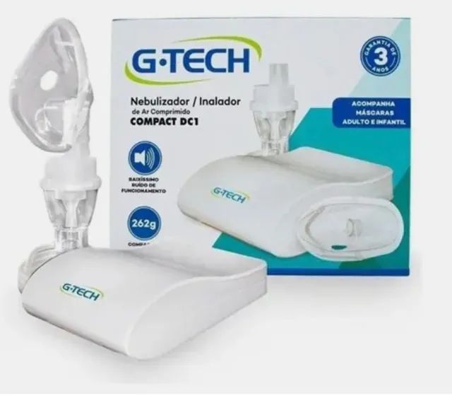 Inalador e Nebulizador Compact DC1 G-Tech, bivolt