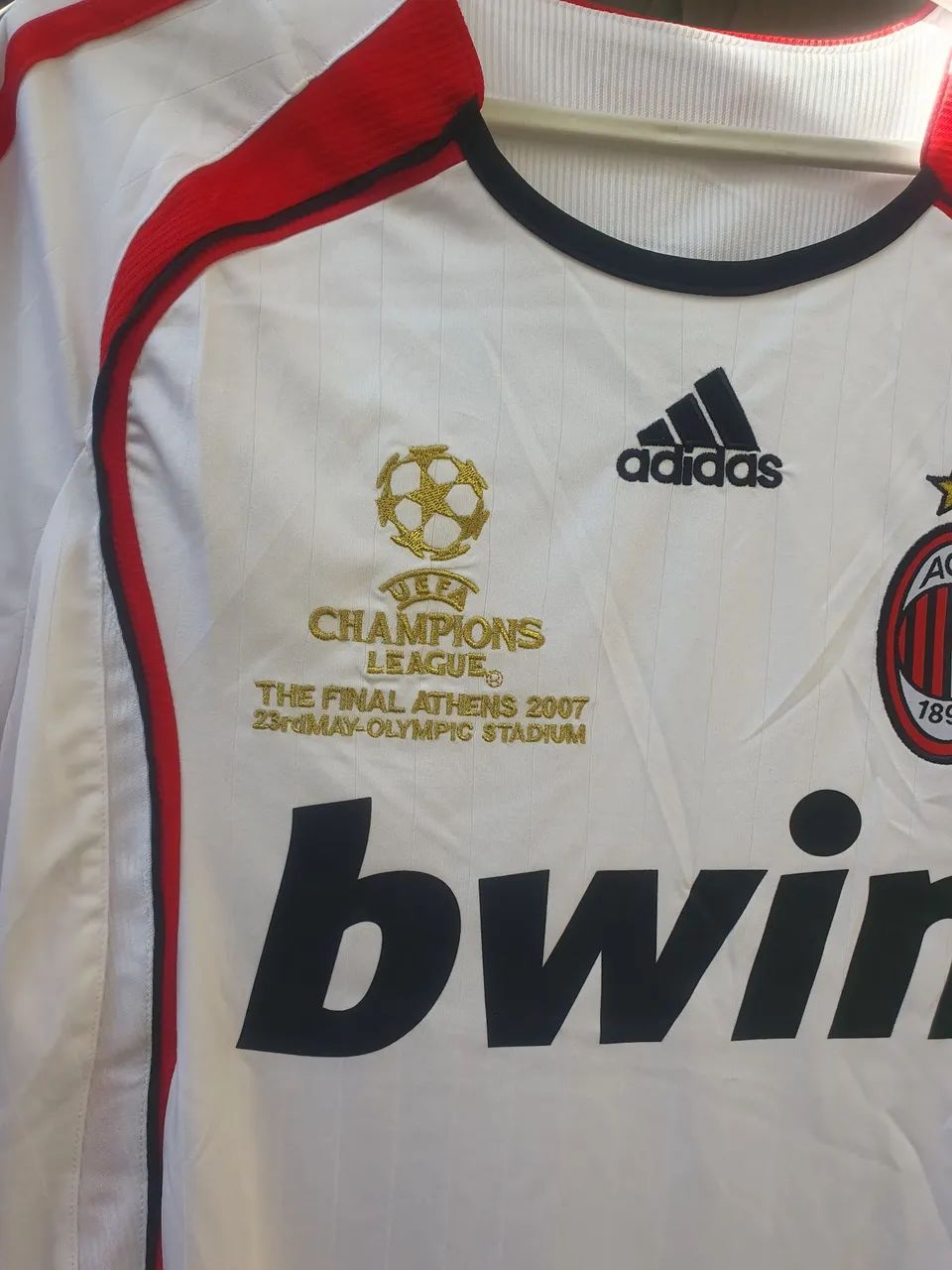 CAMISA RETRÔ MILAN 2006/2007 BRANCA - Foto 4