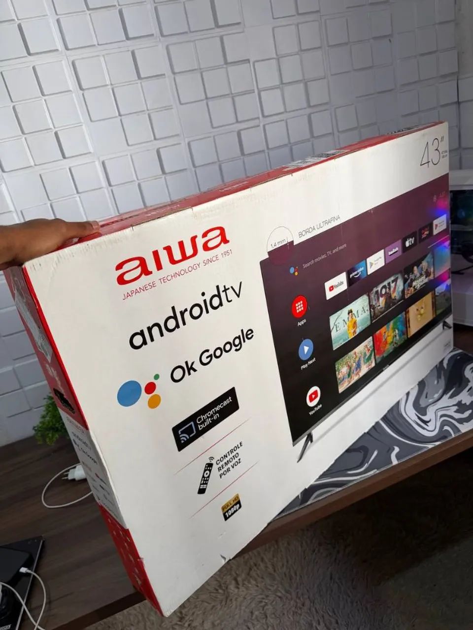 Smartv 43 polegadas AIWA full Hd Dled nova na caixa lacrada 