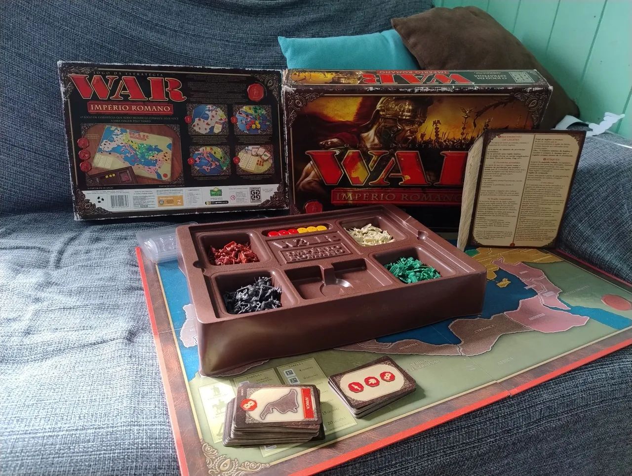 Jogo de tabuleiro em perfeitas condições WAR IMPÉRIO ROMANO - Foto 5
