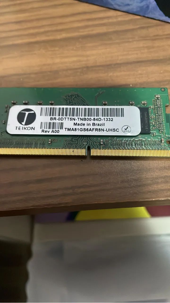 Memória Ram DDR4 8gb Notebook