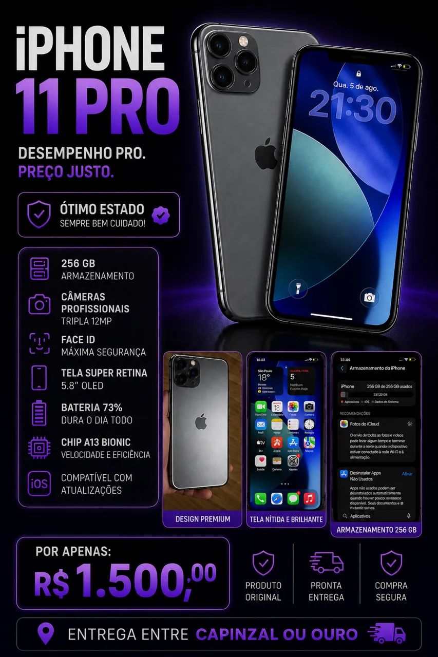IPHONE 11 PRO 256GB ? - Foto 2