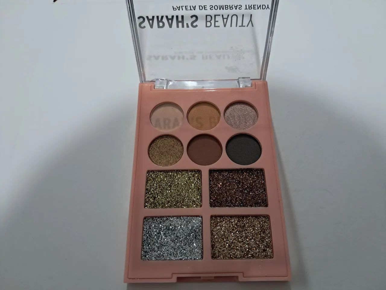 Paleta de Maquiagem Paris Beauty Nova - Tons Neutros e Glitter - Foto 3