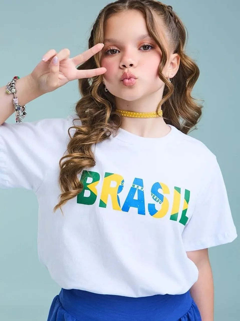 Conjunto do Brasil mãe e filha 
