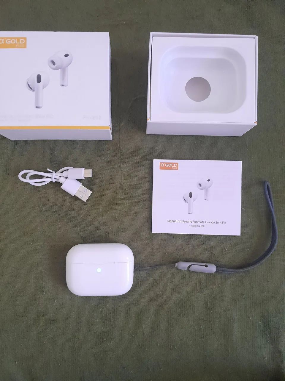 Fones de ouvido Bluetooth alpha gold - Foto 2