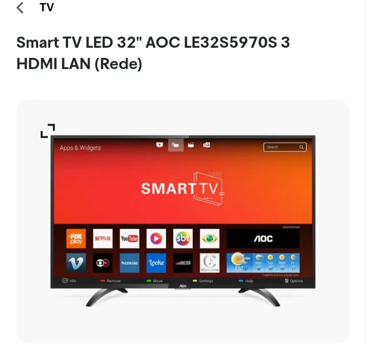 Tv AOC 32 polegadas  - Foto 4