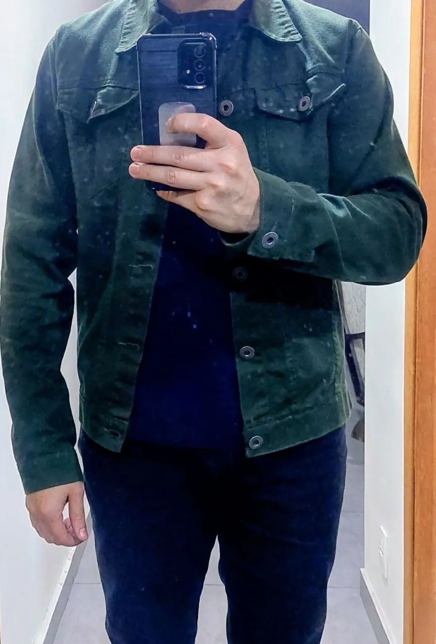 Jaqueta de sarja verde - Foto 3