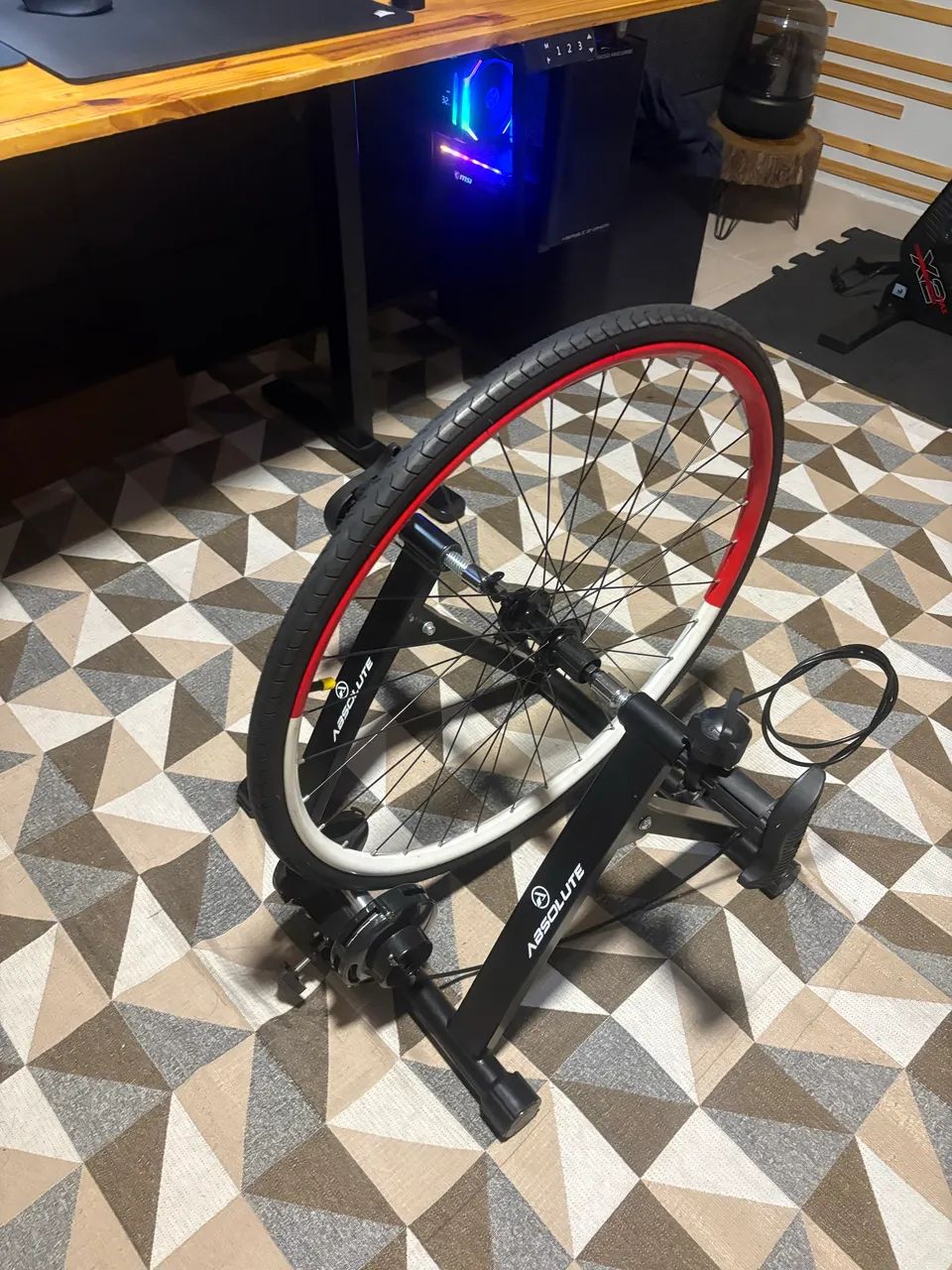 Rolo treino bicicleta + Roda - Foto 4
