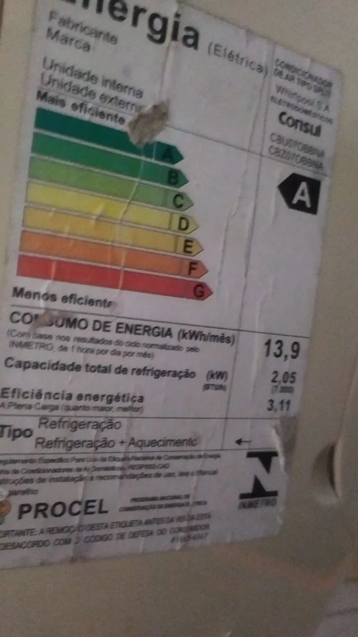 ? Ar-Condicionado Consul 7.000 BTUs - Foto 3