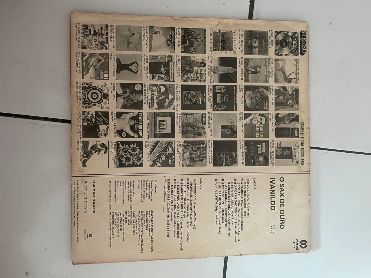 Ivanildo O Sax De Ouro - Volume 3 - Lp 1981 (Usado - Foto 3