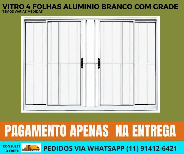 vitro cod v55 - de aluminio com grade