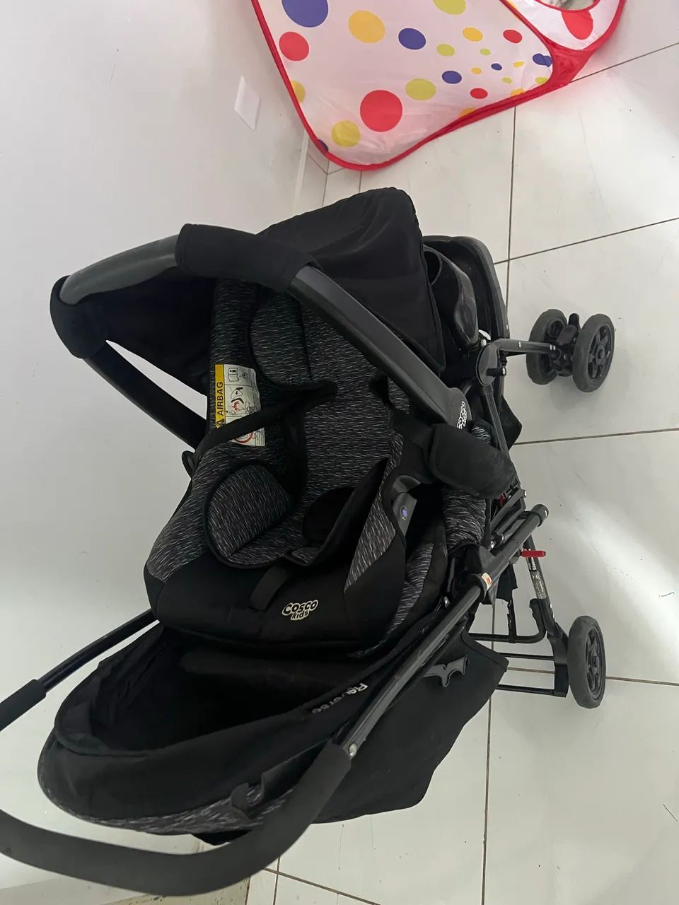 Conjunto carrinho mais bebê conforto - Foto 4