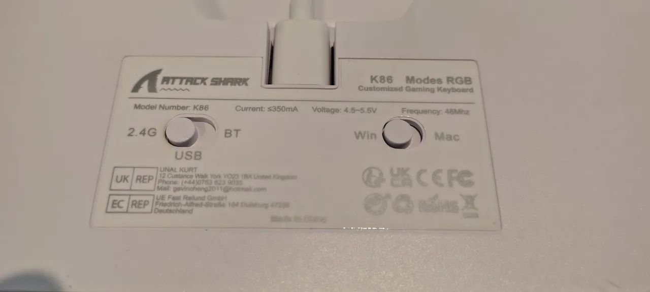 Teclado ATTACK SHARK K86 - Foto 3