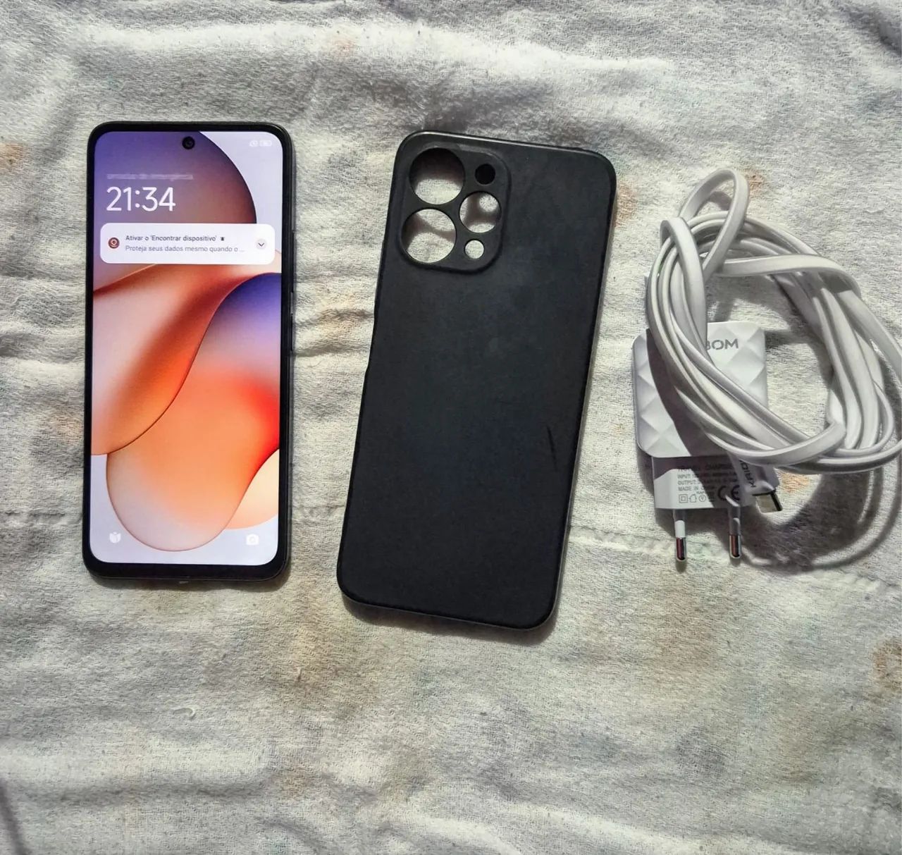 Celular redimi 12 128 gigas zero com capinha e carregador