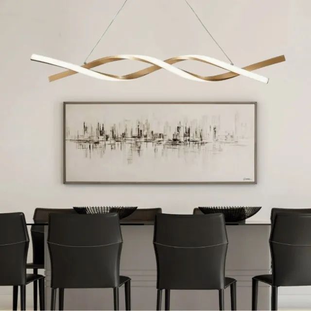 Pendente Double Spin Dourado - Usina 