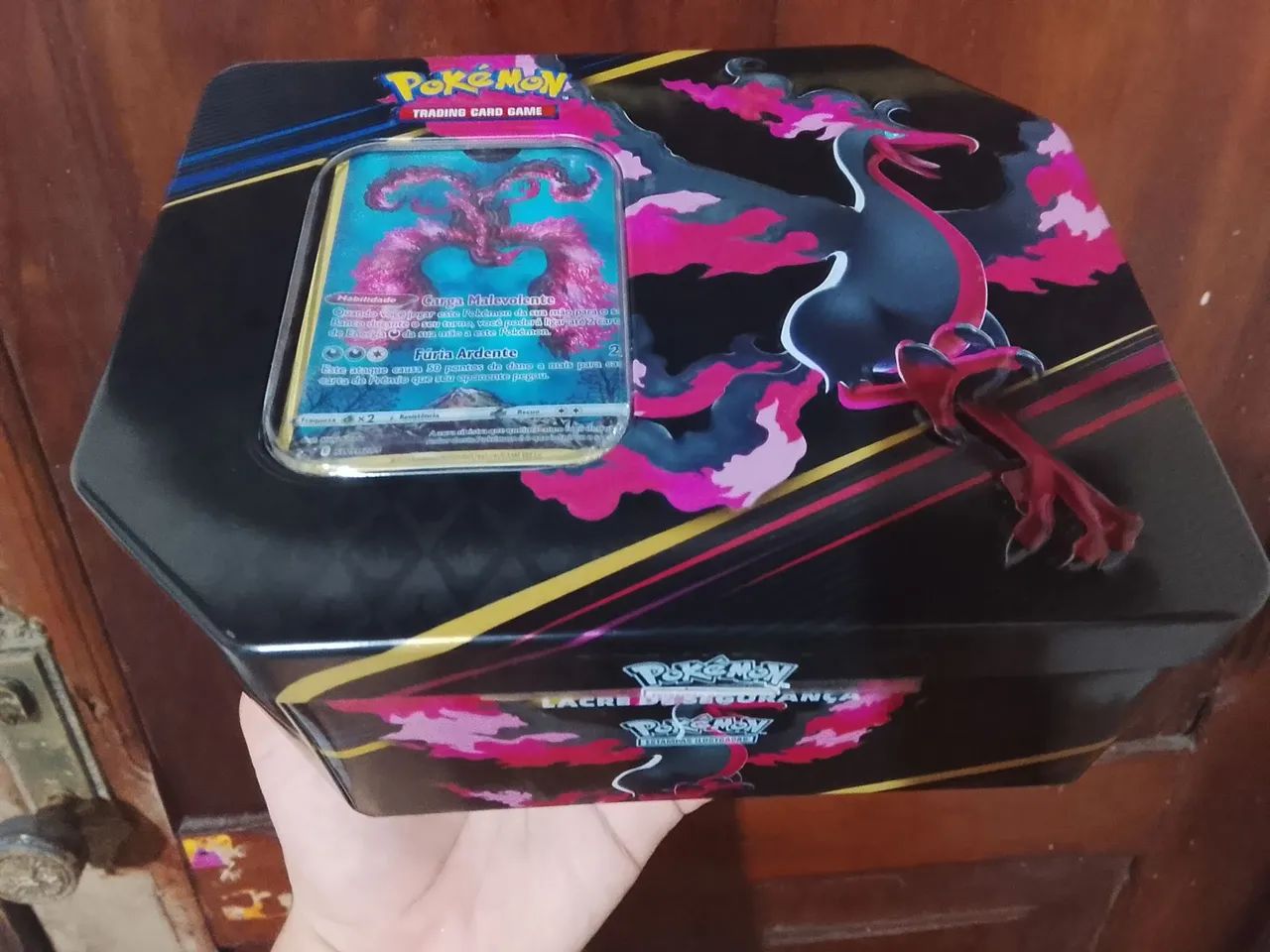 Lata Caixa Pokémon Galarian Moltres Vazia - Foto 2